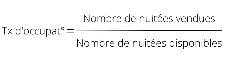 bilan haute saison calcul taux d'occupation